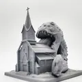 Mô hình Quái vật Vũ trụ nuốt chửng Nhà thờ - Thumbnail 5