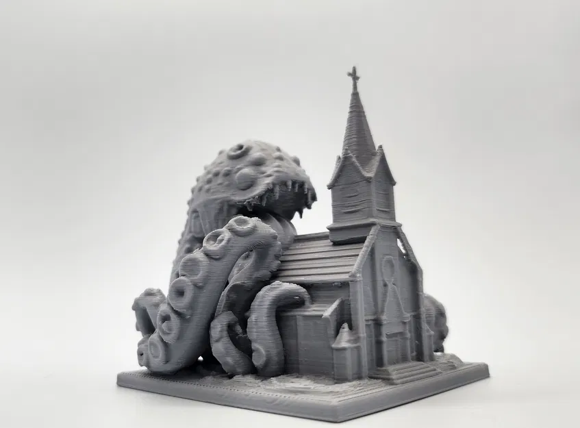 Mô hình Quái vật Vũ trụ nuốt chửng Nhà thờ - Image 6