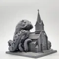 Mô hình Quái vật Vũ trụ nuốt chửng Nhà thờ - Thumbnail 6