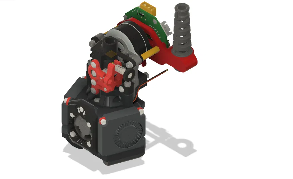 Ngàm gắn Nitehawk 36 cho đầu in Xol, dùng Sherpa Mini extruder và PUG strain relief - Image 1