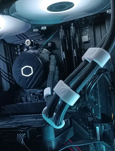 Kẹp cố định ống tản nhiệt AIO ROG (ROG AIO Radiator Tubes Comb) - Image 1