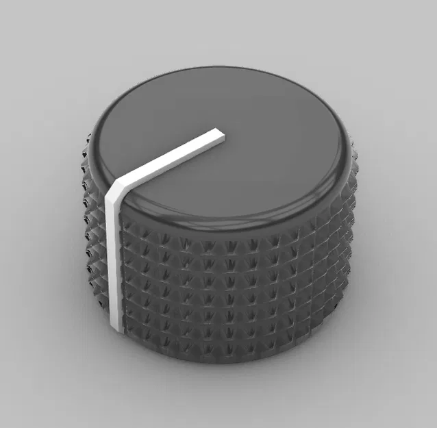 Núm vặn chiết áp (Potentiometer Knob) cho thiết bị điện tử - Bản in MMU - Image 1