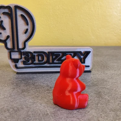 Mô hình 3D chú gấu Gummy Bear chi tiết và đáng yêu