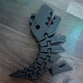 Móc khóa khủng long Flexi T-Rex linh hoạt in 3D siêu dễ - Thumbnail 2