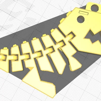 Móc khóa khủng long Flexi T-Rex linh hoạt in 3D siêu dễ