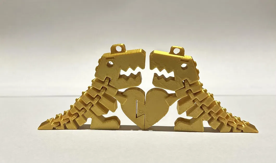 Móc khóa đôi khủng long Flexi Dino REX tình bạn - Image 2