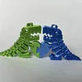 Móc khóa đôi khủng long Flexi Dino REX tình bạn - Thumbnail 3