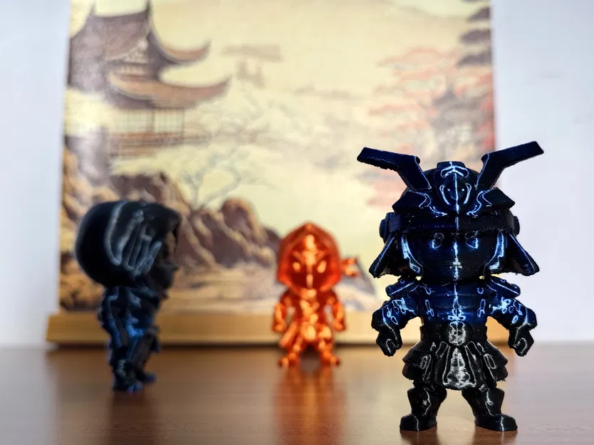 Mô hình Chibi Samurai mini độc đáo cho dân chơi in 3D - Image 1