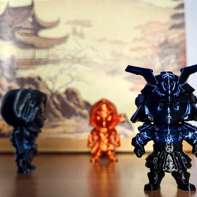 Mô hình Chibi Samurai mini độc đáo cho dân chơi in 3D