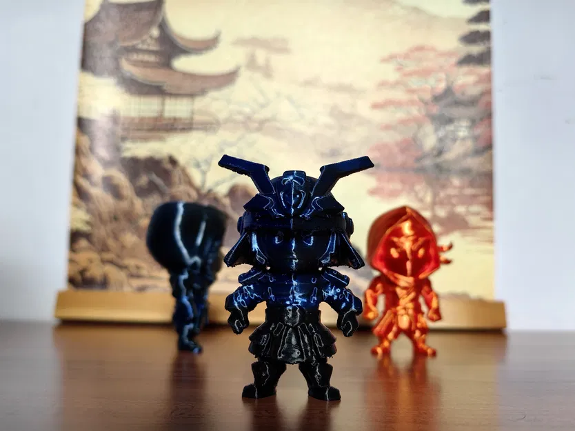Mô hình Chibi Samurai mini độc đáo cho dân chơi in 3D - Image 2
