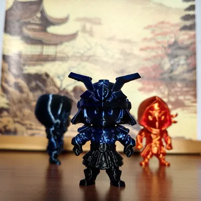 Mô hình Chibi Samurai mini độc đáo cho dân chơi in 3D