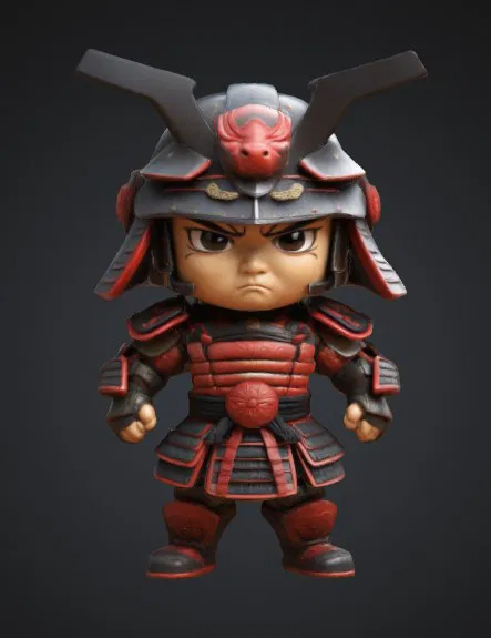 Mô hình Chibi Samurai mini độc đáo cho dân chơi in 3D - Image 3