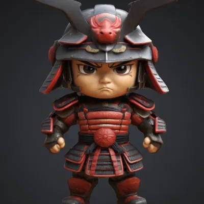 Mô hình Chibi Samurai mini độc đáo cho dân chơi in 3D