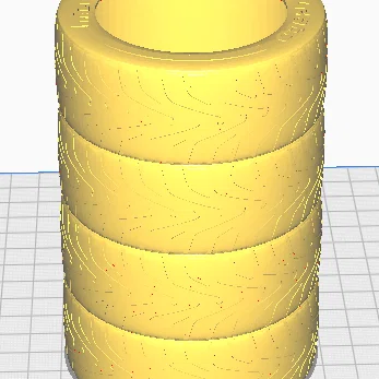 Ống cắm bút hình lốp xe F1 - Bản Intermediate Compound