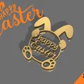 Mô hình trang trí Happy Easter hình chú thỏ dễ thương in 3D - Thumbnail 1