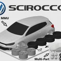 Mô hình lắp ráp Volkswagen Scirocco Kit Card (tỷ lệ 1:24) - Thumbnail 1
