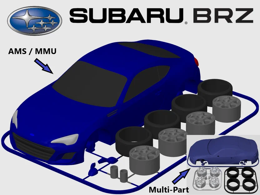 Subaru BRZ Kit Card (Tỷ lệ 1:24) - Image 1