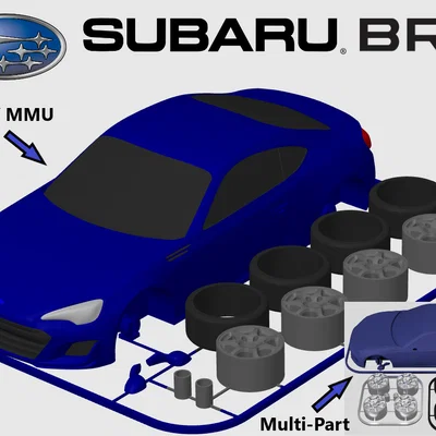 Subaru BRZ Kit Card (Tỷ lệ 1:24)