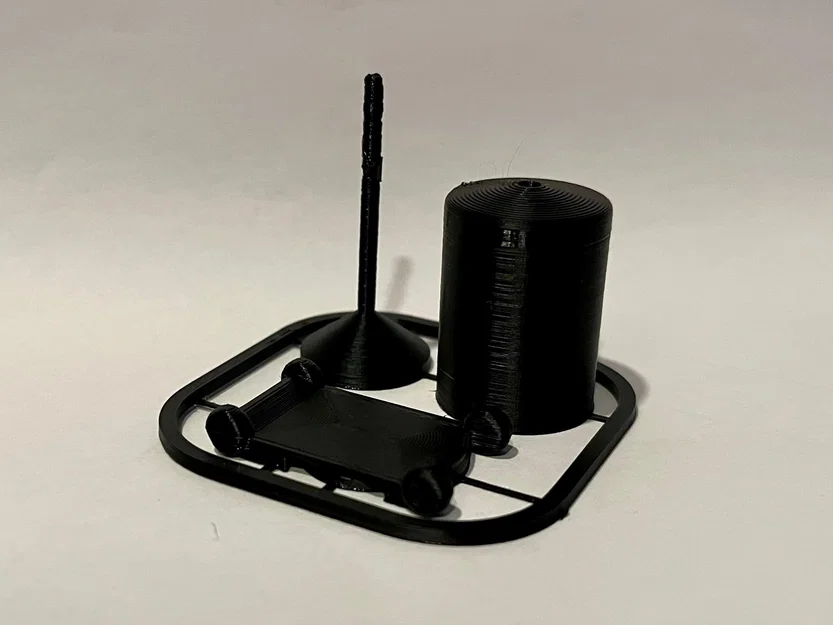 Thùng chứa nhớt thải Kit Card - Phụ kiện garage diorama tỉ lệ 1:24 - Image 3