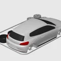 Mô hình lắp ráp Volkswagen Scirocco Kit Card (tỷ lệ 1:24) - Thumbnail 3