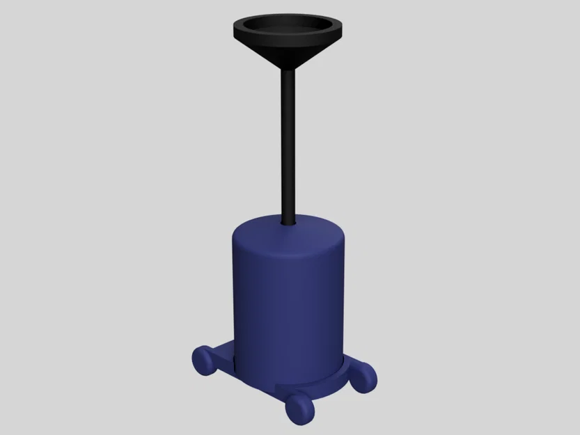 Thùng chứa nhớt thải Kit Card - Phụ kiện garage diorama tỉ lệ 1:24 - Image 4