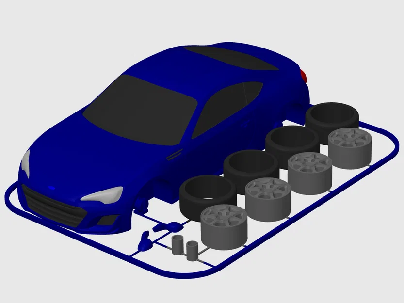 Subaru BRZ Kit Card (Tỷ lệ 1:24) - Image 5