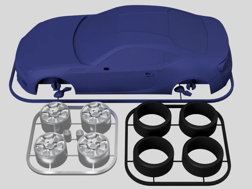 Subaru BRZ Kit Card (Tỷ lệ 1:24) - Image 11