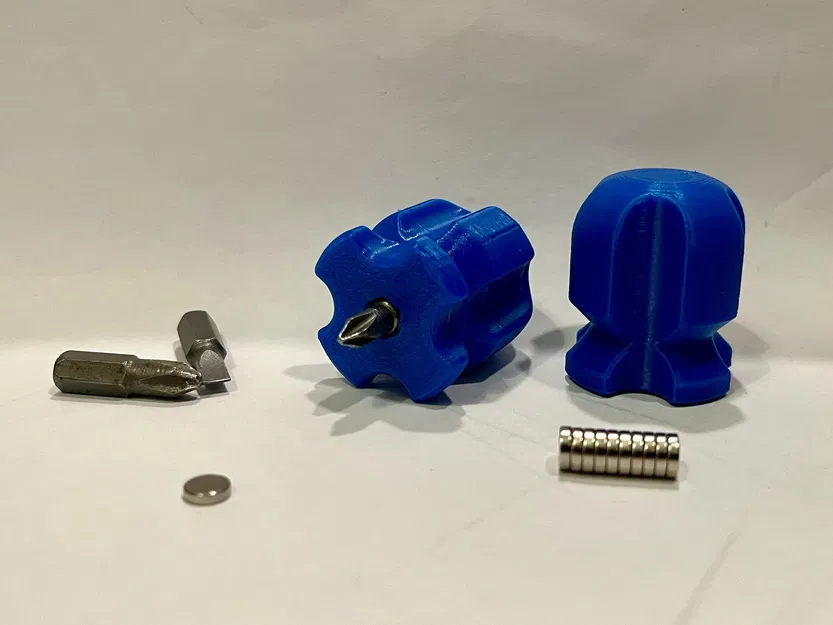 Bộ giữ mũi vít 1/4" có từ tính (kèm file tùy chỉnh thông số) - Image 2