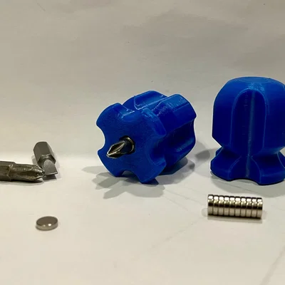 Bộ giữ mũi vít 1/4" có từ tính (kèm file tùy chỉnh thông số)