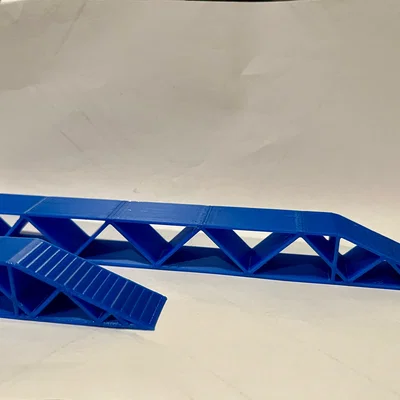 Bộ kit card cầu dẫn xe và linh kiện rời - Phụ kiện garage diorama tỉ lệ 1:24