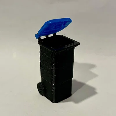 Kit Card Thùng Rác - Phụ kiện diorama garage tỉ lệ 1:24