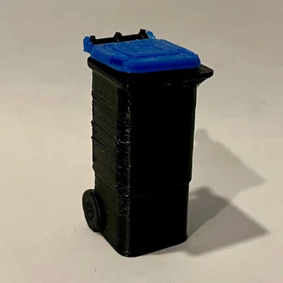 Kit Card Thùng Rác - Phụ kiện diorama garage tỉ lệ 1:24