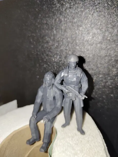 Mô hình hai người lính (Soldiers) - File in 3D chất lượng cao - Image 1