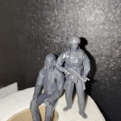 Mô hình hai người lính (Soldiers) - File in 3D chất lượng cao