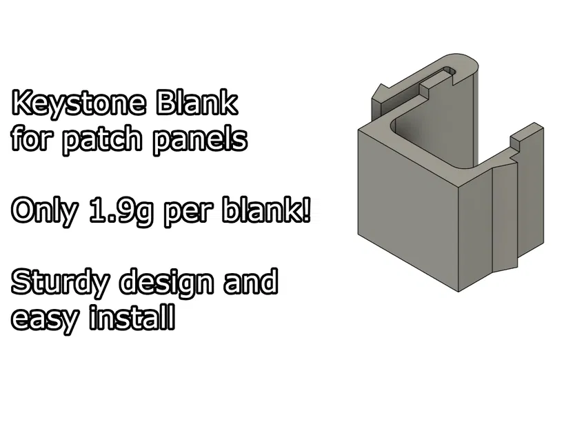 Keystone blank - Miếng che lỗ cho patch panel - Image 1