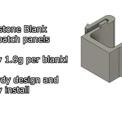 Keystone blank - Miếng che lỗ cho patch panel