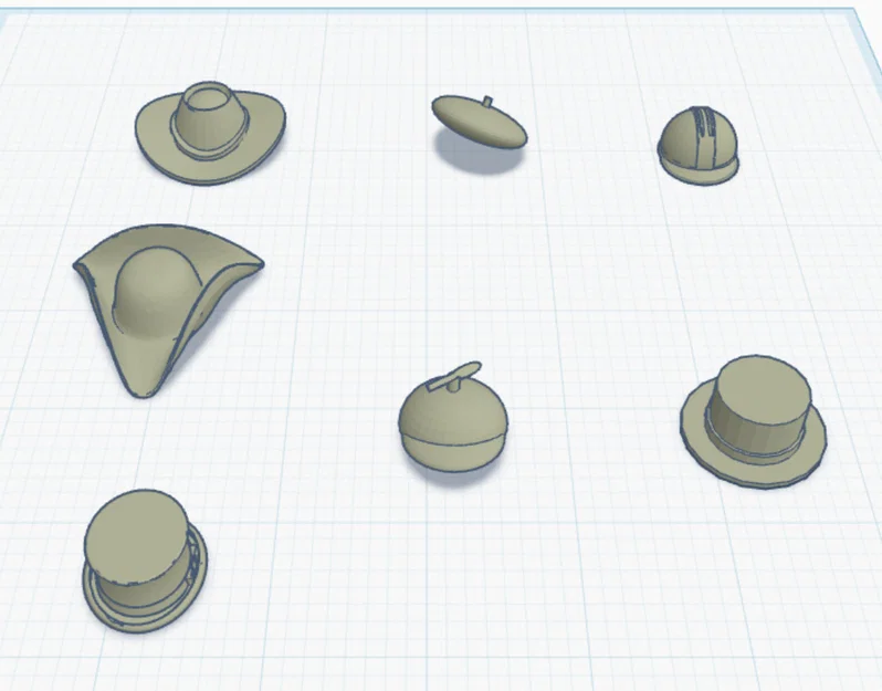 Bộ sưu tập mũ 3D đa dạng phong cách cho Dummy 13 - Image 1