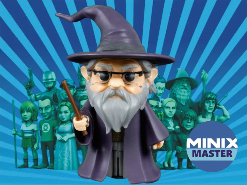 Mô hình Dumbledore Minix Figure 3D - Phép thuật trên bàn làm việc - Image 1