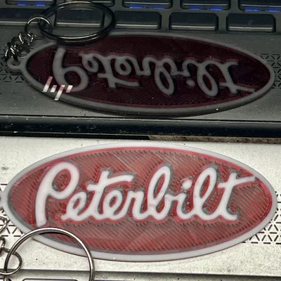 Móc khóa logo Peterbilt: Thiết kế 3D đẹp mắt, in đa màu cực chuẩn