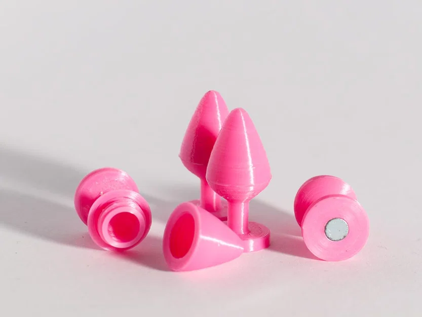 Mô hình hộp đựng hình nút bịt có ren vặn - Image 1