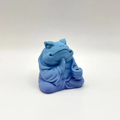 Zen Frog Sage – Tượng Chú Ếch Thiền Sư Độc Đáo