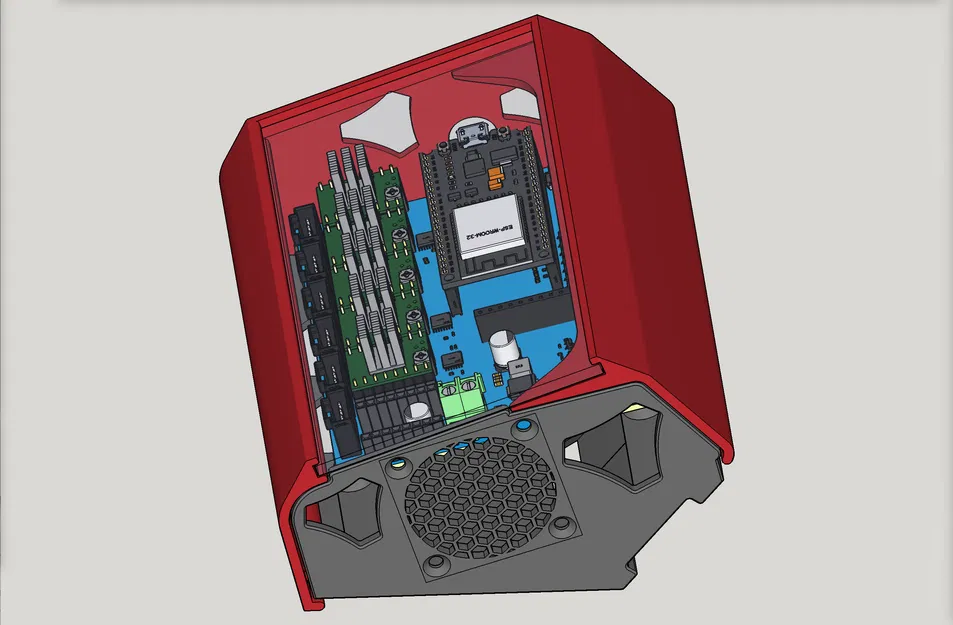 Hộp chứa bo mạch Jackpot CNC cho LowRider v3 (thêm 25mm không gian, cửa sổ mica) - Image 1