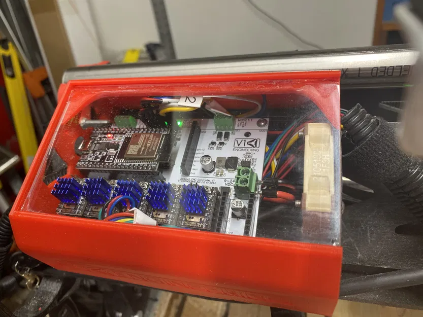 Hộp chứa bo mạch Jackpot CNC cho LowRider v3 (thêm 25mm không gian, cửa sổ mica) - Image 5