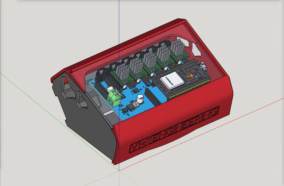Hộp chứa bo mạch Jackpot CNC cho LowRider v3 (thêm 25mm không gian, cửa sổ mica) - Image 8