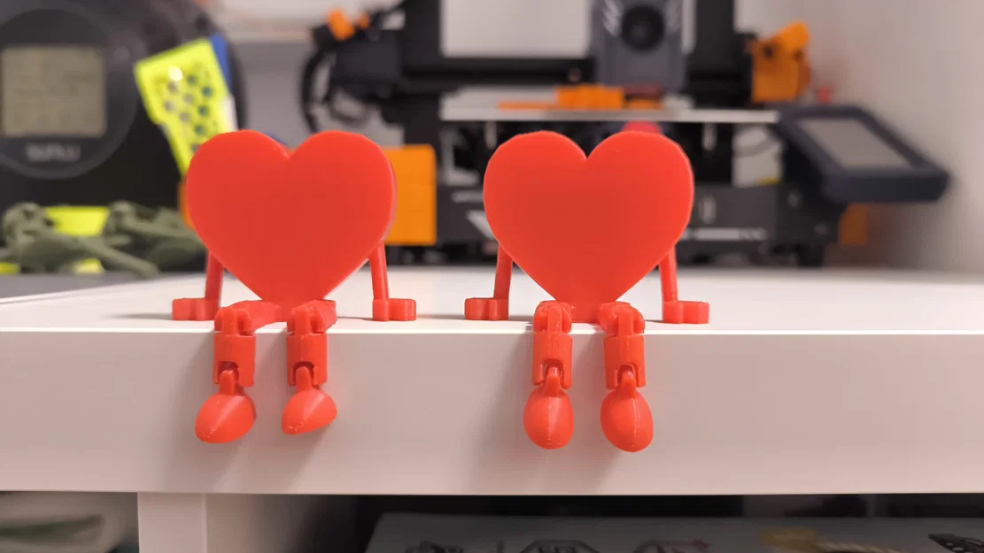 Mô hình trái tim có khớp nối - Đồ trang trí in 3D siêu dễ thương - Image 1