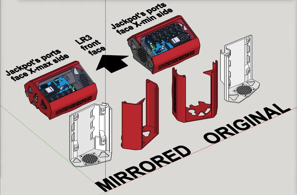 Hộp chứa board điều khiển Jackpot CNC cho LowRider v3 (bản 1.1, mở rộng 25mm) - Image 11