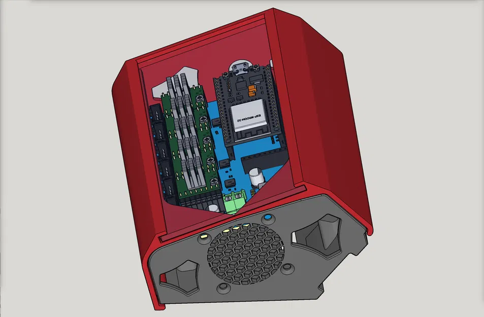 Vỏ hộp mạch Jackpot CNC cho LowRider v3 (bản v2.0, có khe jack keystone, cửa sổ mica) - Image 4