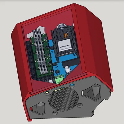 Vỏ hộp mạch Jackpot CNC cho LowRider v3 (bản v2.0, có khe jack keystone, cửa sổ mica)