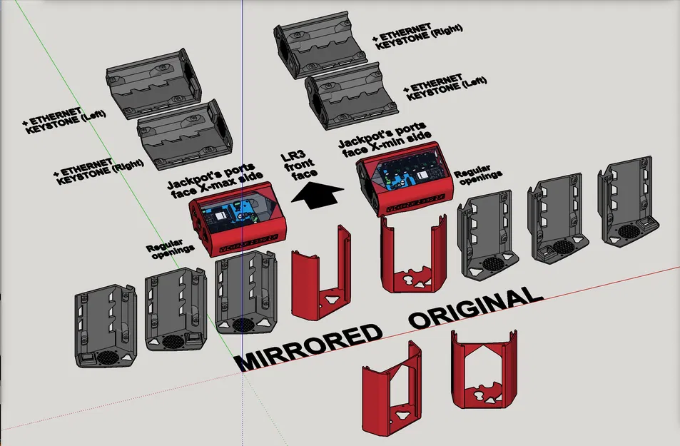 Vỏ hộp mạch Jackpot CNC cho LowRider v3 (bản v2.0, có khe jack keystone, cửa sổ mica) - Image 10