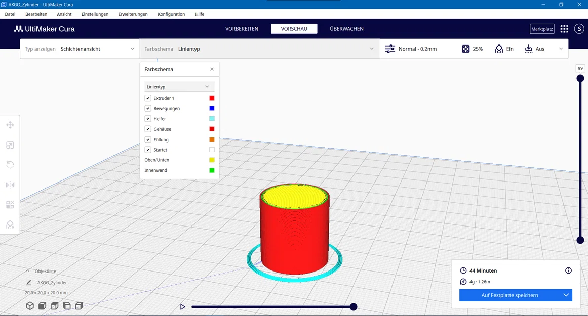 Mô hình Zylinder - File kiểm tra hiệu chuẩn máy in 3D chuẩn xác - Image 1